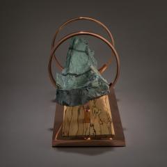  Studio Greytak Studio Greytak Olympus 9 Green Serpentine Polished Copper and Zebrawood - 1111134