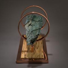  Studio Greytak Studio Greytak Olympus 9 Green Serpentine Polished Copper and Zebrawood - 1111136