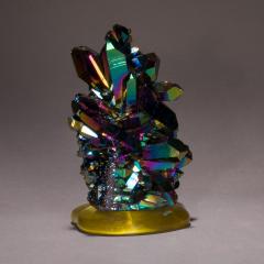  Studio Greytak Studio Greytak Titanium Quartz on Cast Glass Iridescent Quartz Yellow Glass - 1459494