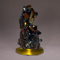  Studio Greytak Studio Greytak Titanium Quartz on Cast Glass Iridescent Quartz Yellow Glass - 1459495