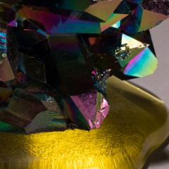  Studio Greytak Studio Greytak Titanium Quartz on Cast Glass Iridescent Quartz Yellow Glass - 1459502