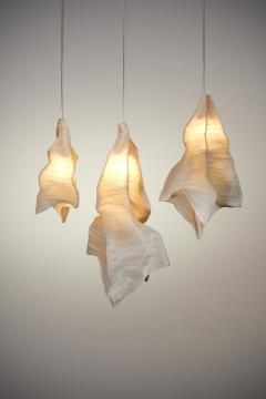  Studio Mirei Modern Fabric Pendant Light Phantasma Set of 3 from Studio Mirei - 4059395