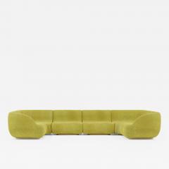  Studio SORS Canap U sofa in golden pulp chenille wool - 1912122