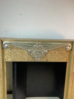  Sue et Mare ART DECO DECORATIVE FIRE PLACE MANTEL WITH STUNNING SILVER LEAF ACCENT - 2088267