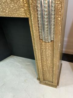  Sue et Mare ART DECO DECORATIVE FIRE PLACE MANTEL WITH STUNNING SILVER LEAF ACCENT - 2088291
