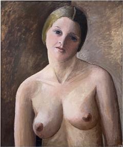  Sue et Mare Art Deco Portrait of a Nude Woman Oil on Board Compagnie des Arts Fran ais - 4753090