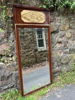  Sue et Mare EXTRAORDINARY ART DECO STYLIZED MODERNIST GILDED FLOWERS TRUMEAU MIRROR - 3678592