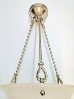  Sue et Mare French Art Deco Alabaster Rope Pendant Chandelier LU161924755463 - 3940622