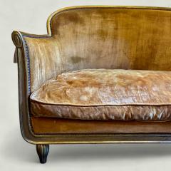 Sue et Mare French Art Deco Small Giltwood Sofa attributed to Sue et Mare circa 1925 - 4370712