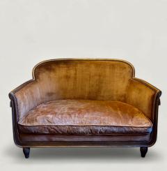 Sue et Mare French Art Deco Small Giltwood Sofa attributed to Sue et Mare circa 1925 - 4370714