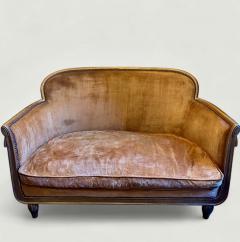 Sue et Mare French Art Deco Small Giltwood Sofa attributed to Sue et Mare circa 1925 - 4371217