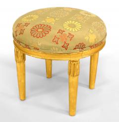  Sue et Mare Pair of French Art Deco Upholstered Low Stool - 1440233