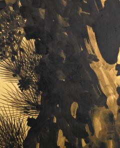  Suzuki Shonen Two panel Japanese Screen Aged Pines by Suzuki Shonen Meiji period  - 4542908