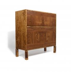  Svenska M belfabrikern A B Svenska Moebel Fabrikerna Swedish Birchwood Secretary Cabinet - 2999562