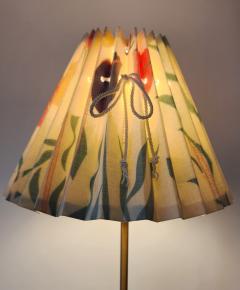  Svenskt Tenn Josef Frank Brass Dressing Lamp with Floral Printed Shade - 2953226