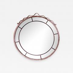  Svenskt Tenn Round Swedish Grace Hand Blown Mirror in the Style of Svenskt Tenn - 952662