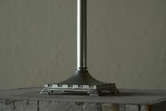  Svenskt Tenn Swedish Grace Table Lamp in Pewter with Rattan Shade Sweden 1930s - 4582324