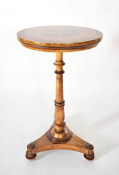  T G Seddon English Mahogany Inlaid Birdseye Maple Occasional Table by Seddons circa 1840 - 4654994