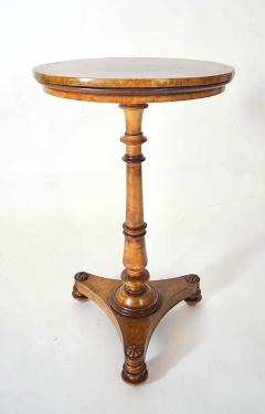  T G Seddon English Mahogany Inlaid Birdseye Maple Occasional Table by Seddons circa 1840 - 4654998
