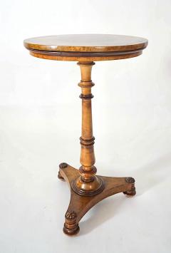  T G Seddon English Mahogany Inlaid Birdseye Maple Occasional Table by Seddons circa 1840 - 4654999