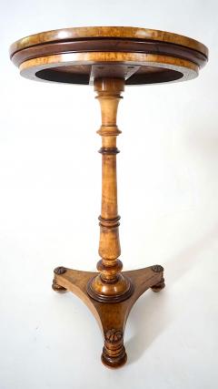  T G Seddon English Mahogany Inlaid Birdseye Maple Occasional Table by Seddons circa 1840 - 4655001