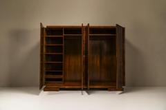  T Woonhuys Art Deco Wardrobe In Rosewood Wood By t Woonhuys Netherlands 1930s - 3863301