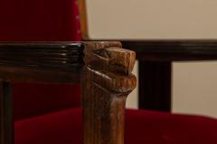  T Woonhuys Set of Six t Woonhuys Dining Room Chairs Amsterdam School The Netherlands - 4419848