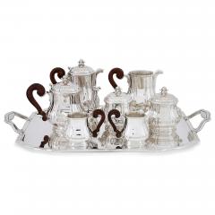  T tard Fr res Antique eight piece silver coffee and tea set by T tard - 2596955