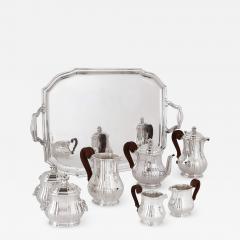  T tard Fr res Antique eight piece silver coffee and tea set by T tard - 2602762