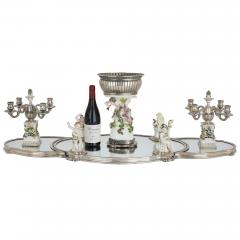  T tard Fr res French porcelain and silver centrepiece suite by T tard and Samson - 2596937