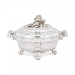  T tard Fr res French solid silver sauce tureen and tray by T tard - 2608956