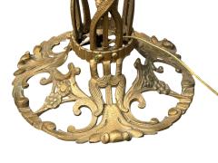  THE BOOTH COMPANY OF CHICAGO ART DECO 1920S GILT METAL HEADDRESSED MERMAIDS ILLUMINATED FISHBOWL STAND - 4697141