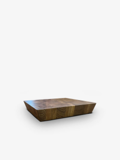  THE WOODEN PALATE 14 CUT CHOP SQUARE CUTTING BOARD IN FUMED OAK - 3549119