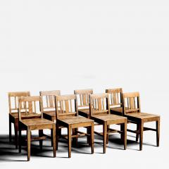  TRAN S M BELFABRIKS AB Eight matching birchwood chairs by Tran s Snickerifabrik - 4484097