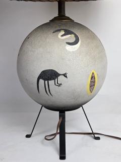  TYE of California 1952 Tye of California Aboriginal Ceramic Table Lamp - 4694357