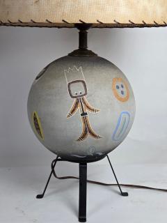  TYE of California 1952 Tye of California Aboriginal Ceramic Table Lamp - 4694358