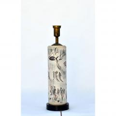  TYE of California Rare Hand Painted Cylinder Table lamp by TYE of California - 1078813