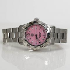  Tag Heuer Ladies Steel Tag Heuer Aqua Racer Pink Mother of Pearl Dial No Box - 4486627