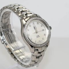  Tag Heuer Tag Heuer Link Stainless Steel Wristwatch Diamond Bezel Dial w Box - 4486580