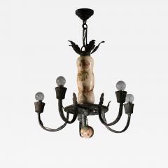  Taidetakomo Hakkarainen Hakkarainen metal and ceramic chandelier - 4574355