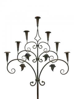  Taidetakomo Hakkarainen Taidetakomo Hakkarainen Wrought Iron Floor Candleholder 1930s - 3958907