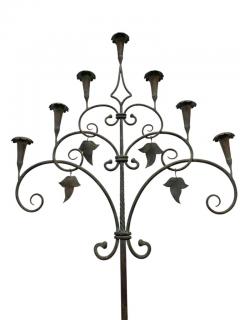  Taidetakomo Hakkarainen Taidetakomo Hakkarainen Wrought Iron Floor Candleholder 1930s - 3958908