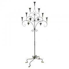  Taidetakomo Hakkarainen Taidetakomo Hakkarainen Wrought Iron Floor Candleholder 1930s - 3958915