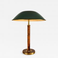  Taito Oy 1940s Finnish Brass and Leather Table Lamp - 831109