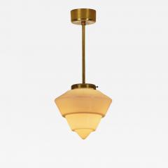  Taito Oy Paavo Tynell Model 553 Glass Pendant Ceiling Lamp for Taito Finland 1940s - 4248817