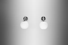  Taito Oy Pair of Nickel Plated Brass Wall Lamps by Paavo Tynell for Taito Finland 1930s - 4301330