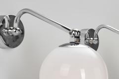  Taito Oy Pair of Nickel Plated Brass Wall Lamps by Paavo Tynell for Taito Finland 1930s - 4301335