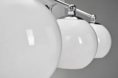  Taito Oy Set of Three Nickel Plated Wall Lamps by Paavo Tynell for Taito Finland 1930s - 4216633