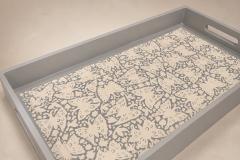  Taller Maya Large Butterflies Decorative Tray Lacquered Wood Ensamble Artesano - 4597051