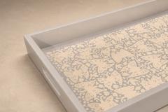  Taller Maya Large Butterflies Decorative Tray Lacquered Wood Ensamble Artesano - 4597053
